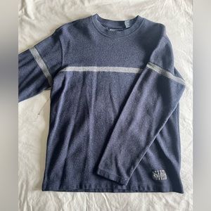 Aeropostale blue sweater with grey stripe